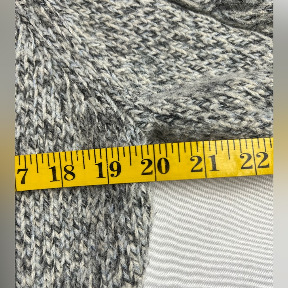 Loft Wool Blend Gray Marble Shawl Collar Cardigan Fall Winter Office - Picture 8 of 12